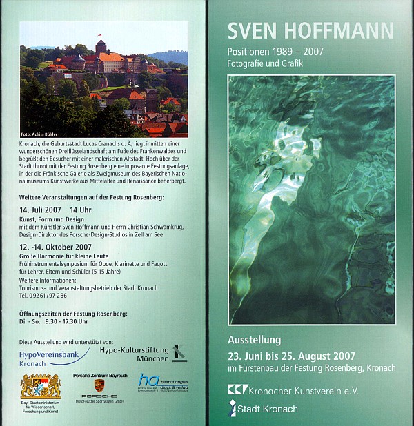 Flyer zur Ausstellung Sven Hoffmann