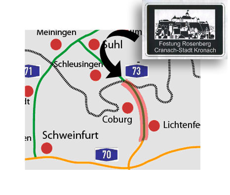 Standort des Hinweisschildes