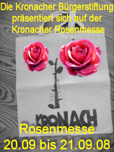 Rosenmesse 2008 – Die Bürgerstiftung ist dabei!