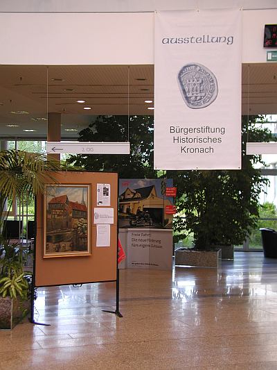 Bürgersstiftung Historisches Kronach informiert  mit Ausstellungsobjekten