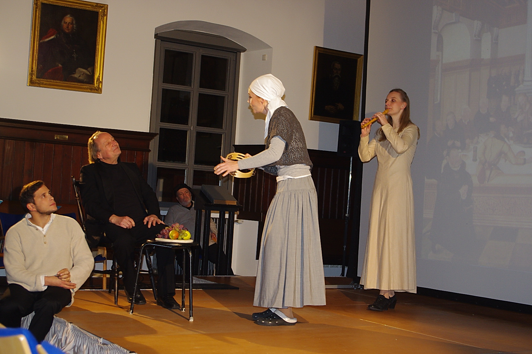 Lucas Cranach d. J. und Philipp Melanchthon auf der Bühne