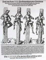 Lucas Cranach d. J., Hexenverfolgung in Witteberg, 1540