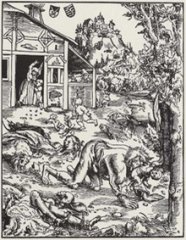Lucas Cranach d. Ä.: Werwolf, Holzschnitt 1512