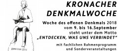 Kronacher Denkmalwoche 2018