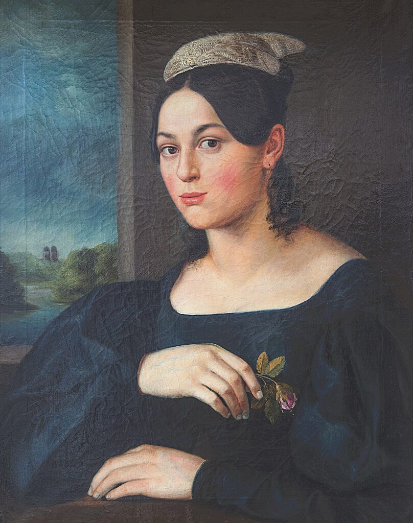 Lorenz Kaim: Franziska Kaim, um 1838 (Motiv der Briefmarke)